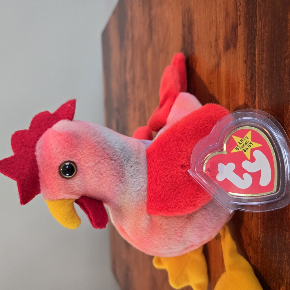 Ty Vintage Rooster Beanie Baby